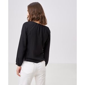 No disponible para la venta - Camisa henley apliques tejidos