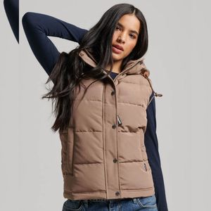 Everest Hooded Puffer Gilet Para Mujer Superdry