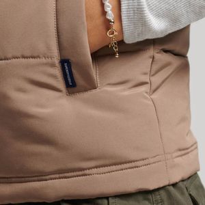 Everest Hooded Puffer Gilet Para Mujer Superdry