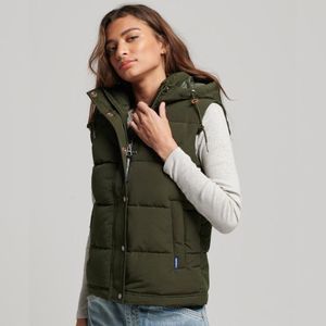 Everest Hooded Puffer Gilet Para Mujer Superdry