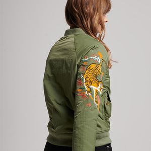 Chaqueta Casual Para Mujer Vintage Military Suikajan Superdry