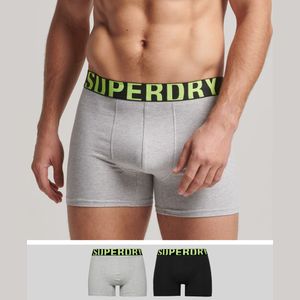 Boxer Para Hombre Dual Logo Double Pack Superdry