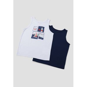 Camisilla Paq X2 Infantil Masculino Multicolor Rutta 105107