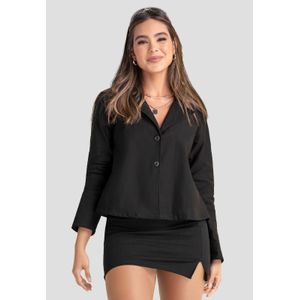 Blazer Mujer Negro Atypical 104219