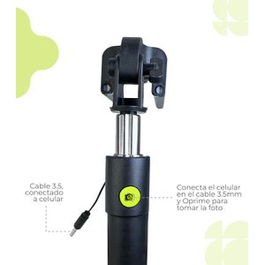 Palo De Selfie Monopod Color Verde