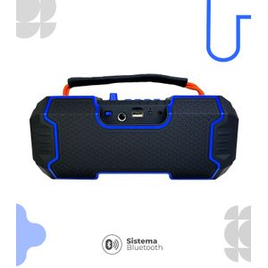 Parlante Fm Con soporte Para Celular HT-M10 Azul