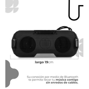 Parlante A006 Inalambrico Bluettoth Color Negro