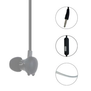 Manos Libres Auriculares Con Diseño Oso de Chupa Entrada 3.5 Negro