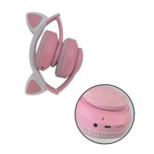Diadema Inalambrica Diseño Gato Rosado