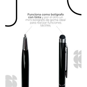 Lapiz Para Pantalla 2 en 1 Color Negro