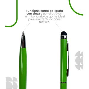 Lapiz Para Pantalla 2 en 1 Color Verde