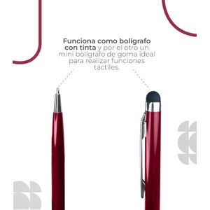 Lapiz Para Pantalla 2 en 1 Color Fucsia