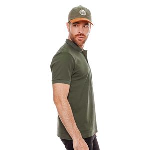 Polo Unicolor Logo Estampado