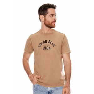 Camiseta Manga Corta Con Estampado En Frente