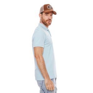 Polo Unicolor Logo Estampado