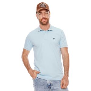 Polo Unicolor Logo Estampado