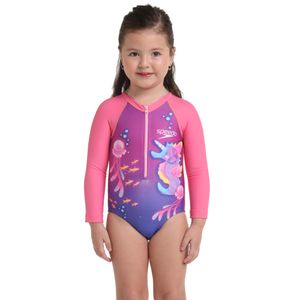 Vestido De Baño Manga Larga Seahorse Bebe Femenino