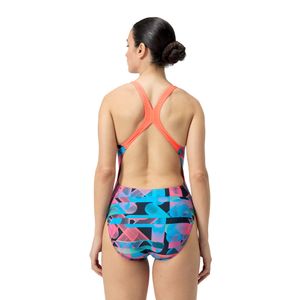 Vestido De Baño Allover Digital Powerback Mujer