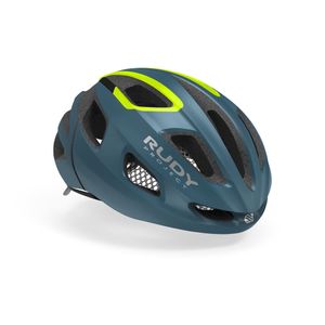 Casco de Ciclismo Rudy Project Strym Blue-Yellow Fluo Mate