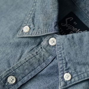 Camisa Manga Larga Para Hombre Cotton Oxford Superdry