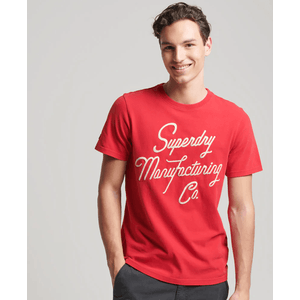 Camiseta Manga Corta Para Hombre Vintage Script Style Ww Superdry 51130