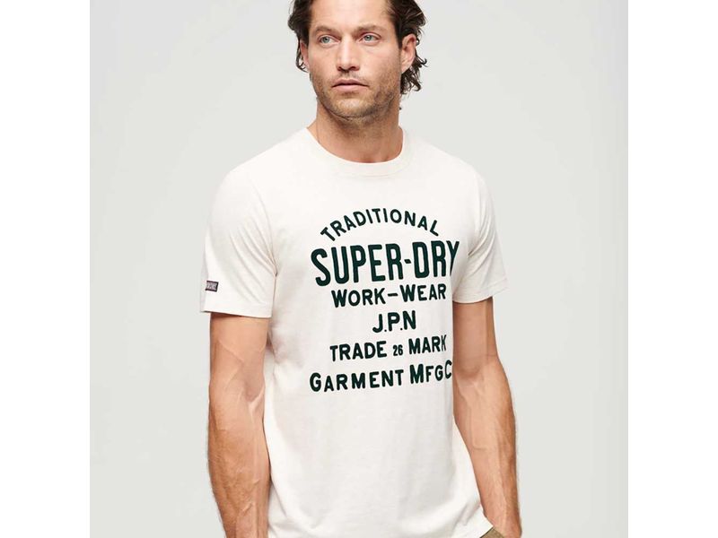 Camiseta Manga Corta Para Hombre Athletic Script Graphic Tee Superdry