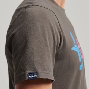 Camiseta Para Hombre Vintage Shadow Tee Superdry