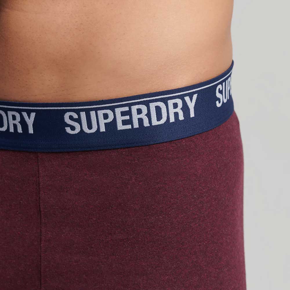 Double Pack Superdry Classic Boxer - Turquoise & Noir, Tailles S à 2XL, En Coton