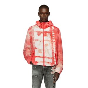 Chaqueta Rompe Vientos Para Hombre J-Warrett-Logo-Logo Diesel