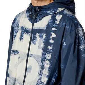 Chaqueta Rompe Vientos Para Hombre J-Warrett-Logo-Logo Diesel