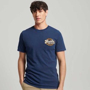 Camiseta Para Hombre Vintage Scripted College Superdry