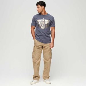 Camiseta Para Hombre Metallic Workwear Graphic Superdry