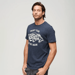 Camiseta Para Hombre 70'S Lo-Fi Graphic Band Tee Superdry