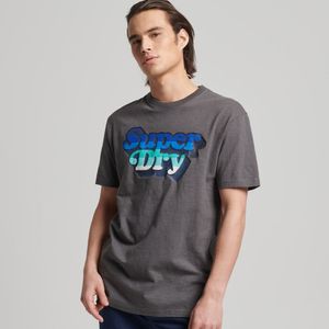Camiseta Para Hombre Vintage Cali Stripe Tee Superdry