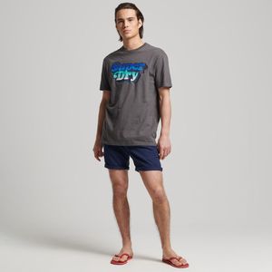 Camiseta Para Hombre Vintage Cali Stripe Tee Superdry