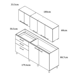 Cocina Integral Girona 1.80 m