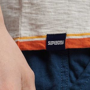 Camiseta Para Hombre Vintage Textured Stripe Superdry