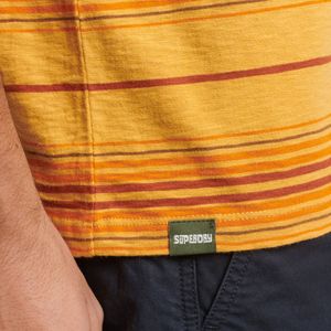 Camiseta Para Hombre Vintage Textured Stripe Superdry