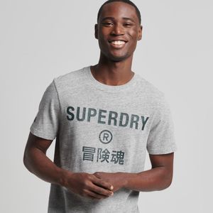 Camiseta Manga Corta Para Hombre Vintage Corp Logo Marl Superdry