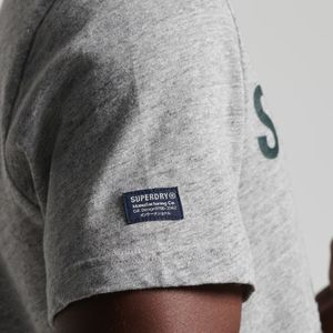 Camiseta Manga Corta Para Hombre Vintage Corp Logo Marl Superdry