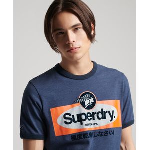 Camiseta Para Hombre Vintage Ringer Superdry