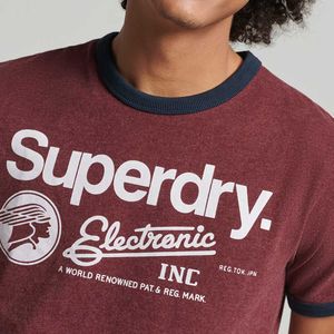 Camiseta Para Hombre Vintage Ringer Superdry