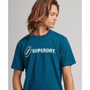 Camiseta Manga Corta Para Hombre Code Sl Applique Superdry