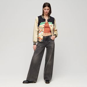 Chaqueta Casual Para Mujer Suikajan Printed Bomber Superdry