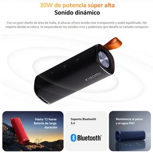Parlante Bluetooth 5.4 Xiaomi Sound Outdoor 30w Ip67 Tws Negro