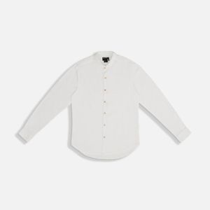 Camisa Manga Larga Color Blanco Para Hombre