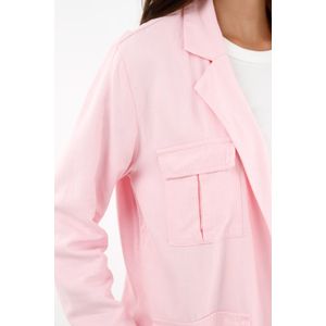 Chaqueta rosada tipo blazer para mujer