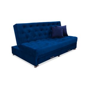 Sofacama Bachmann Azul Petróleo