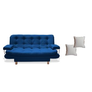 Sofacama Marti Azul Petróleo