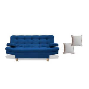 Sofacama Brunner Azul Petroleo